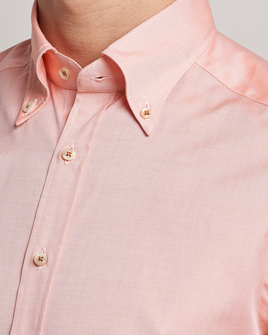 Mies | Kauluspaidat | Stenströms | Slimline Button Down Pinpoint Oxford Shirt Orange