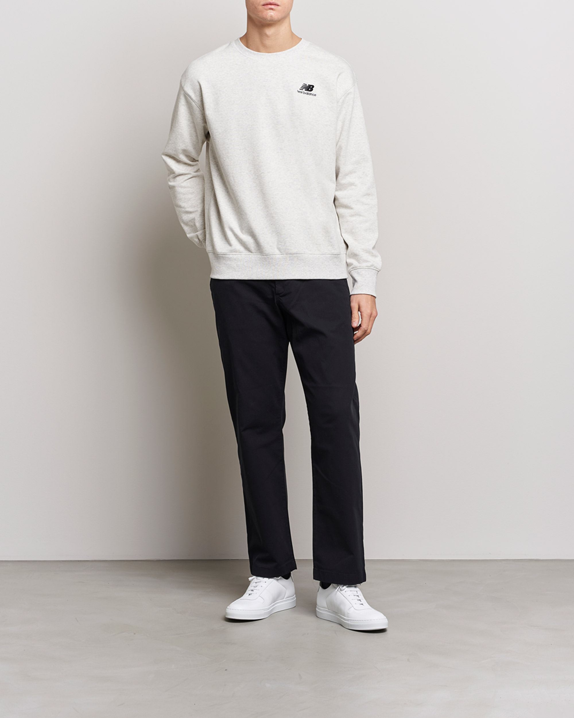 Mies | Puserot | New Balance | French Terry Sweatshirt Sea Salt Heather
