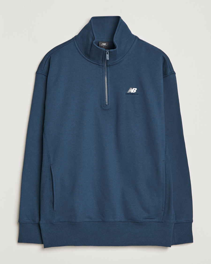 Mies | Puserot | New Balance | Athletics 90s 1/4 Zip Sweater Navy