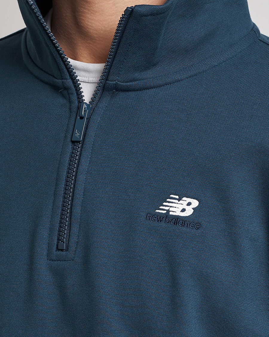 Mies | Puserot | New Balance | Athletics 90s 1/4 Zip Sweater Navy