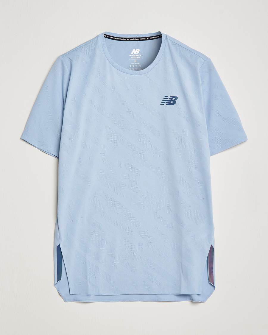 Mies | T-paidat | New Balance Running | Q Speed Jacquard T-Shirt Light Arctic Grey