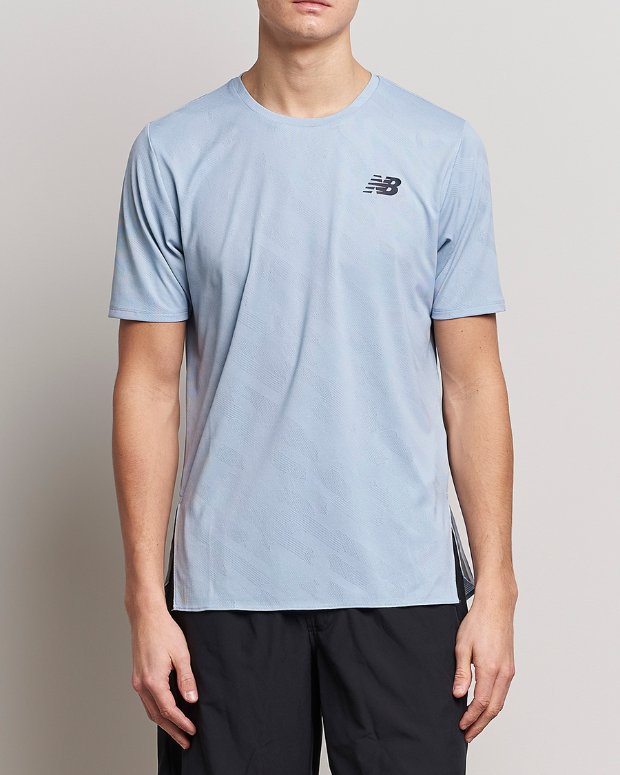 Mies | Running | New Balance Running | Q Speed Jacquard T-Shirt Light Arctic Grey