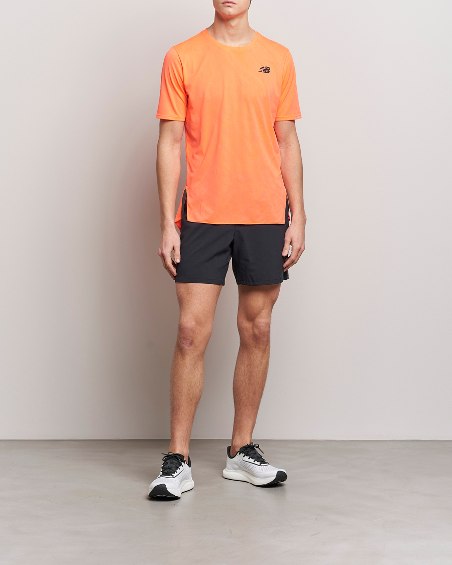 Mies | T-paidat | New Balance Running | Q Speed Jacquard T-Shirt Neon Dragonfly