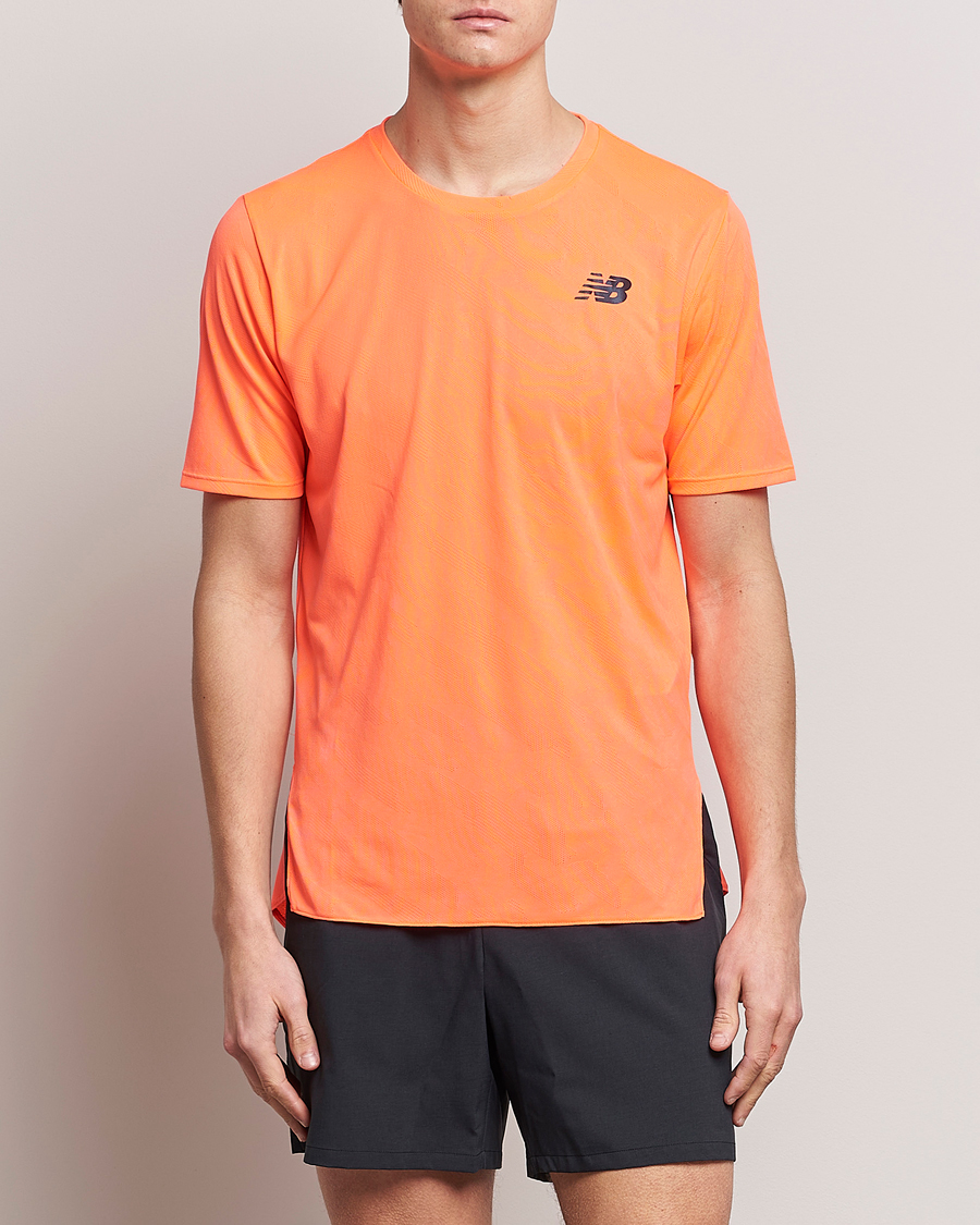 Mies |  | New Balance Running | Q Speed Jacquard T-Shirt Neon Dragonfly