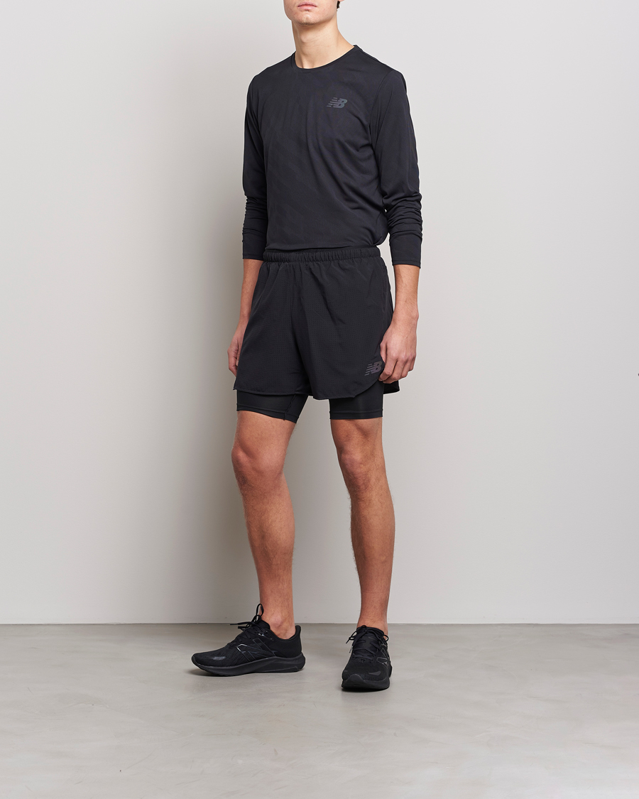 Mies | Shortsit | New Balance Running | Q Speed 2 in 1 Shorts Black