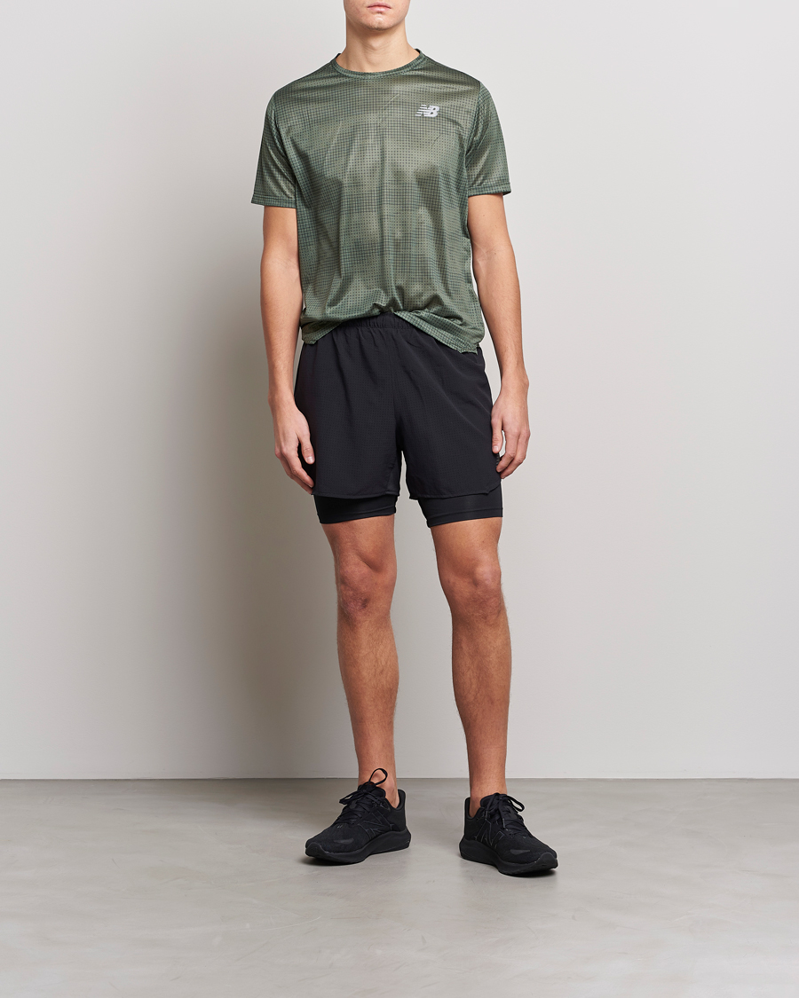 Mies | T-paidat | New Balance Running | Impact Run T-Shirt Deep Olive