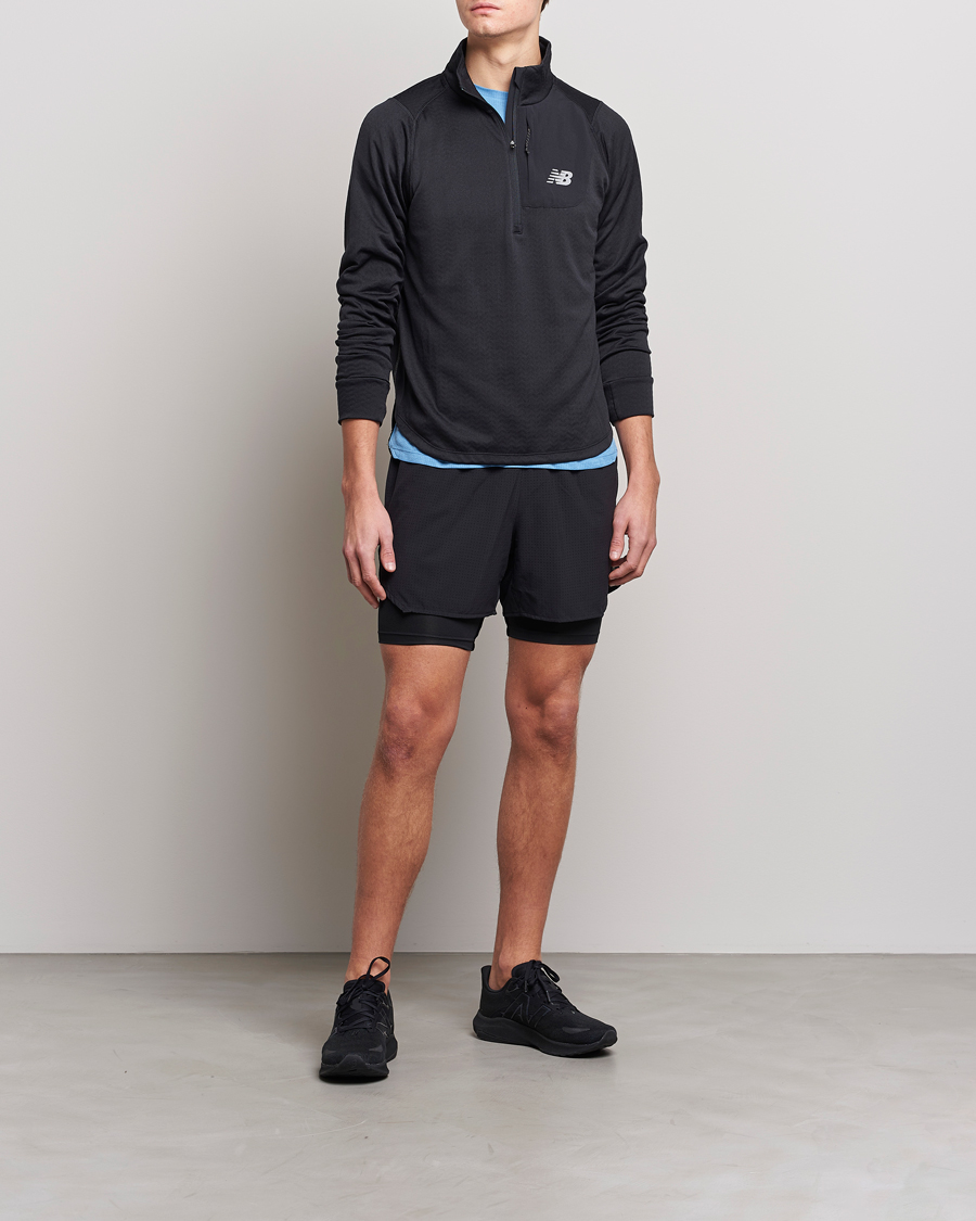 Mies | Puserot | New Balance Running | NB Heat Grid Half Zip Black