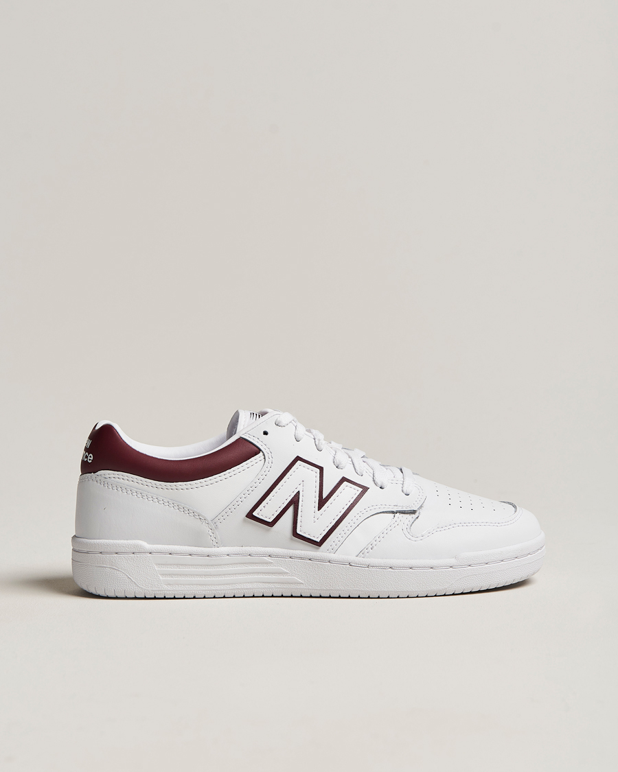 Mies | New Balance 480 Sneakers White/Burgundy | New Balance | 480 Sneakers White/Burgundy