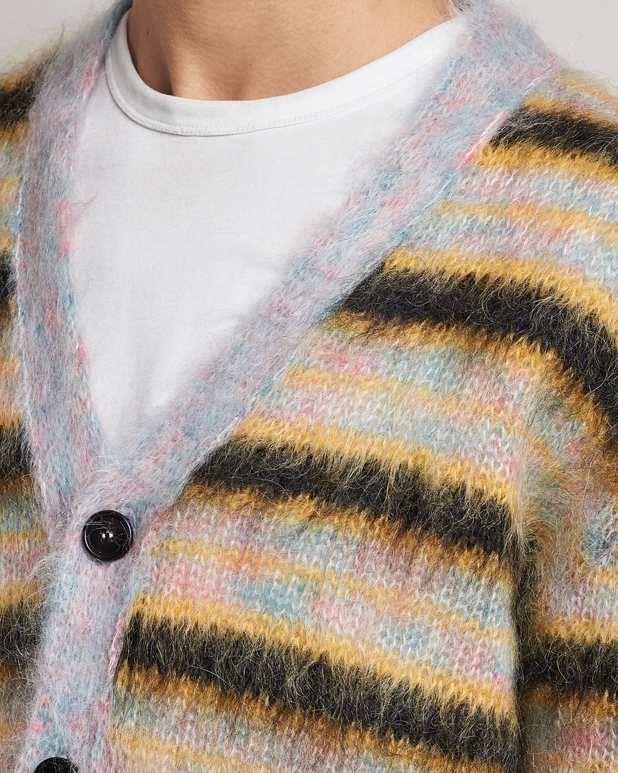 Mies | Puserot | Marni | Striped Mohair Cardigan Multicolor