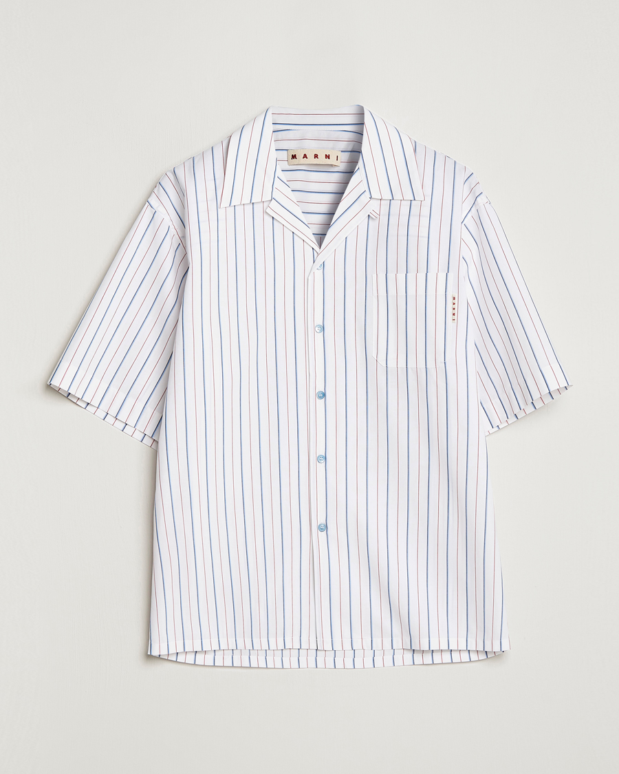 Mies | Kauluspaidat | Marni | Striped Bowling Shirt Lily White