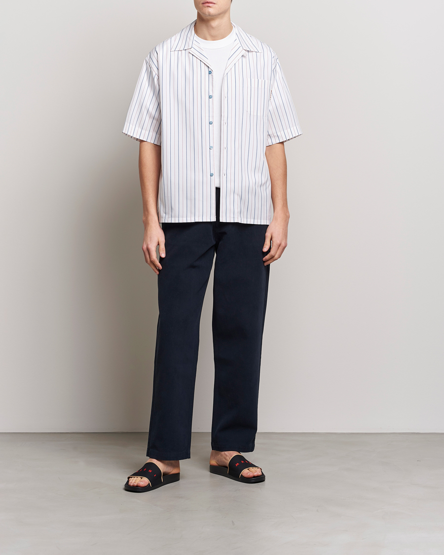 Mies | Kauluspaidat | Marni | Striped Bowling Shirt Lily White