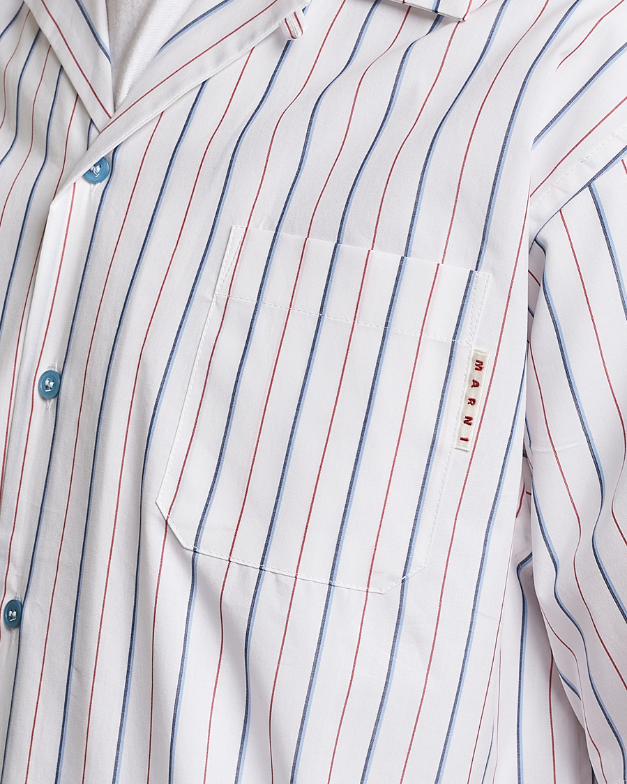 Mies | Kauluspaidat | Marni | Striped Bowling Shirt Lily White