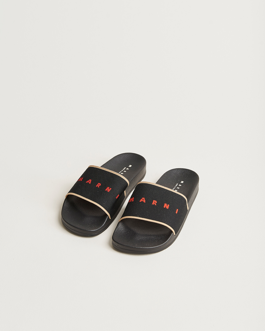 Mies | Marni Rubber Slides Black | Marni | Rubber Slides Black