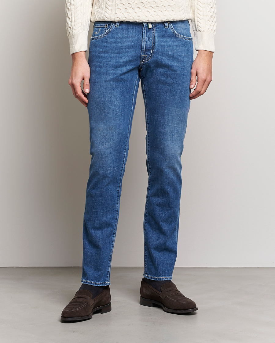 Mies |  | Jacob Cohën | Nick Slim Fit Stretch Jeans Mid Light Blue