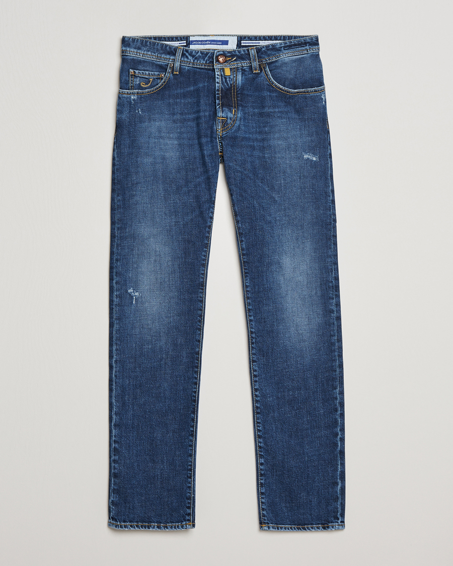 Mies | Farkut | Jacob Cohën | Nick Slim Fit Stretch Jeans Blue