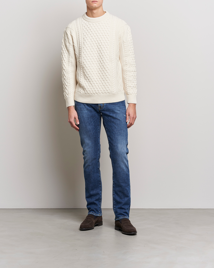 Mies | Farkut | Jacob Cohën | Nick Slim Fit Stretch Jeans Blue