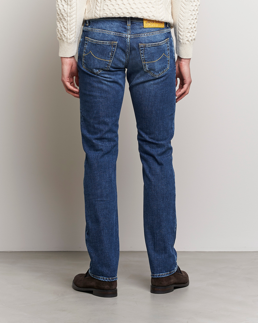 Mies | Farkut | Jacob Cohën | Nick Slim Fit Stretch Jeans Blue
