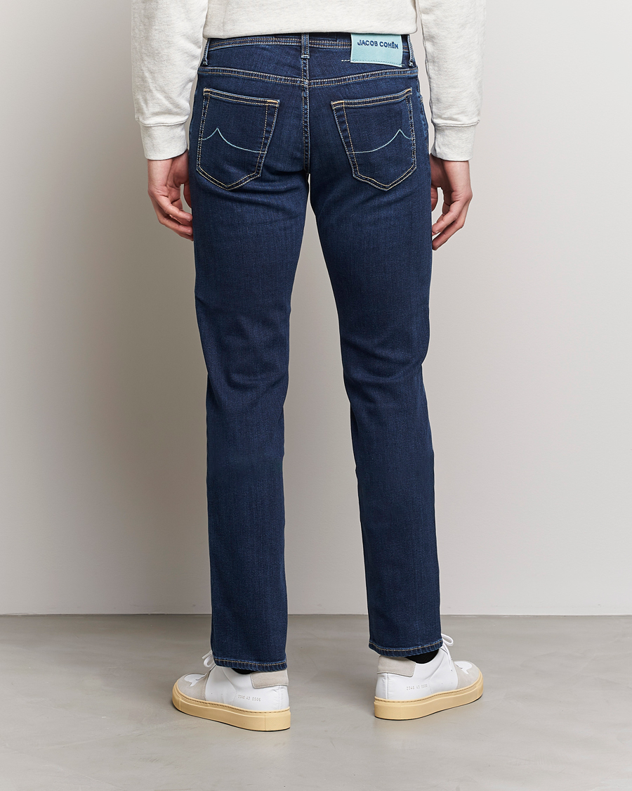 Mies | Farkut | Jacob Cohën | Nick Slim Fit Stretch Jeans Dark Blue