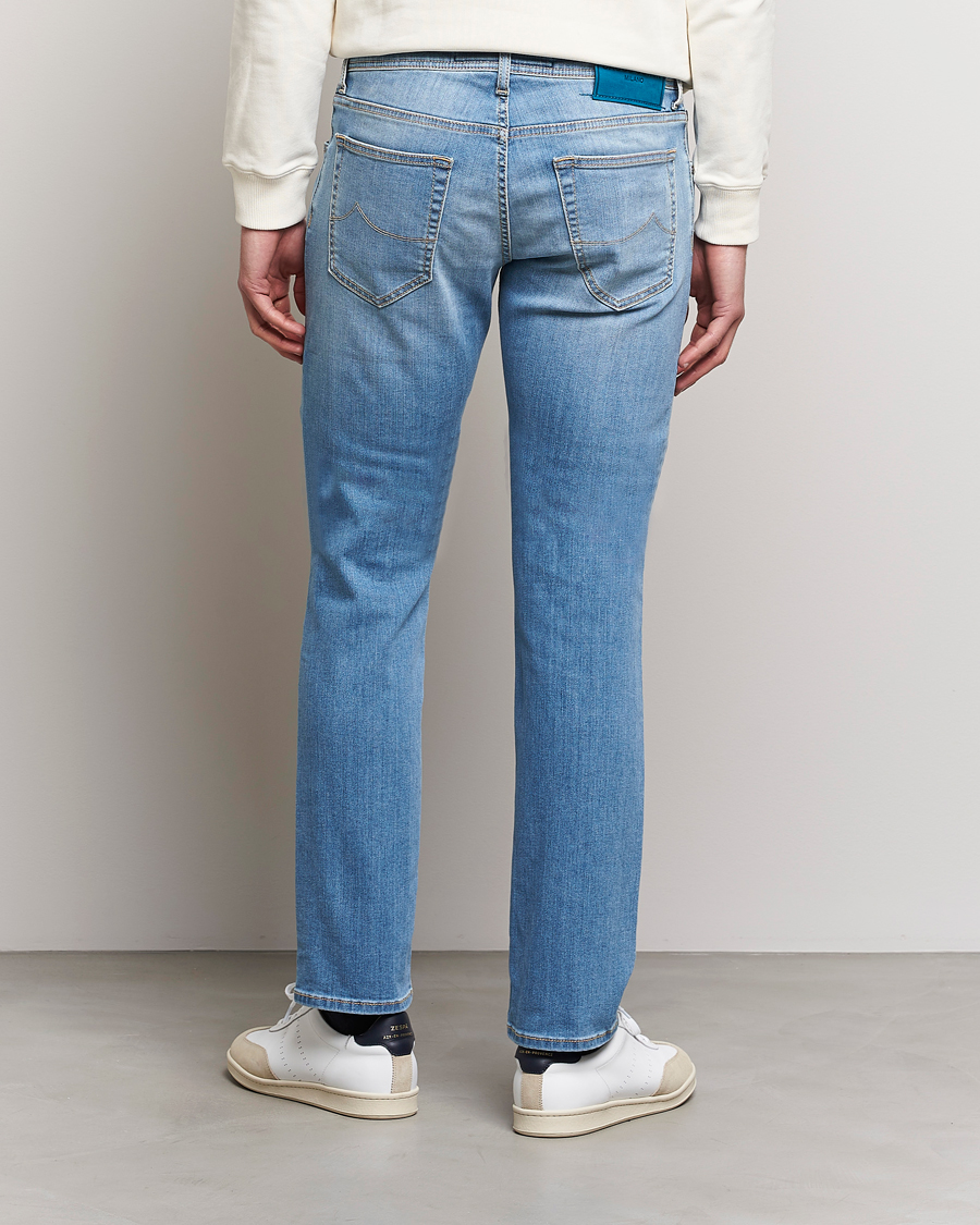Mies | Farkut | Jacob Cohën | Nick Slim Fit Stretch Jeans Light Blue