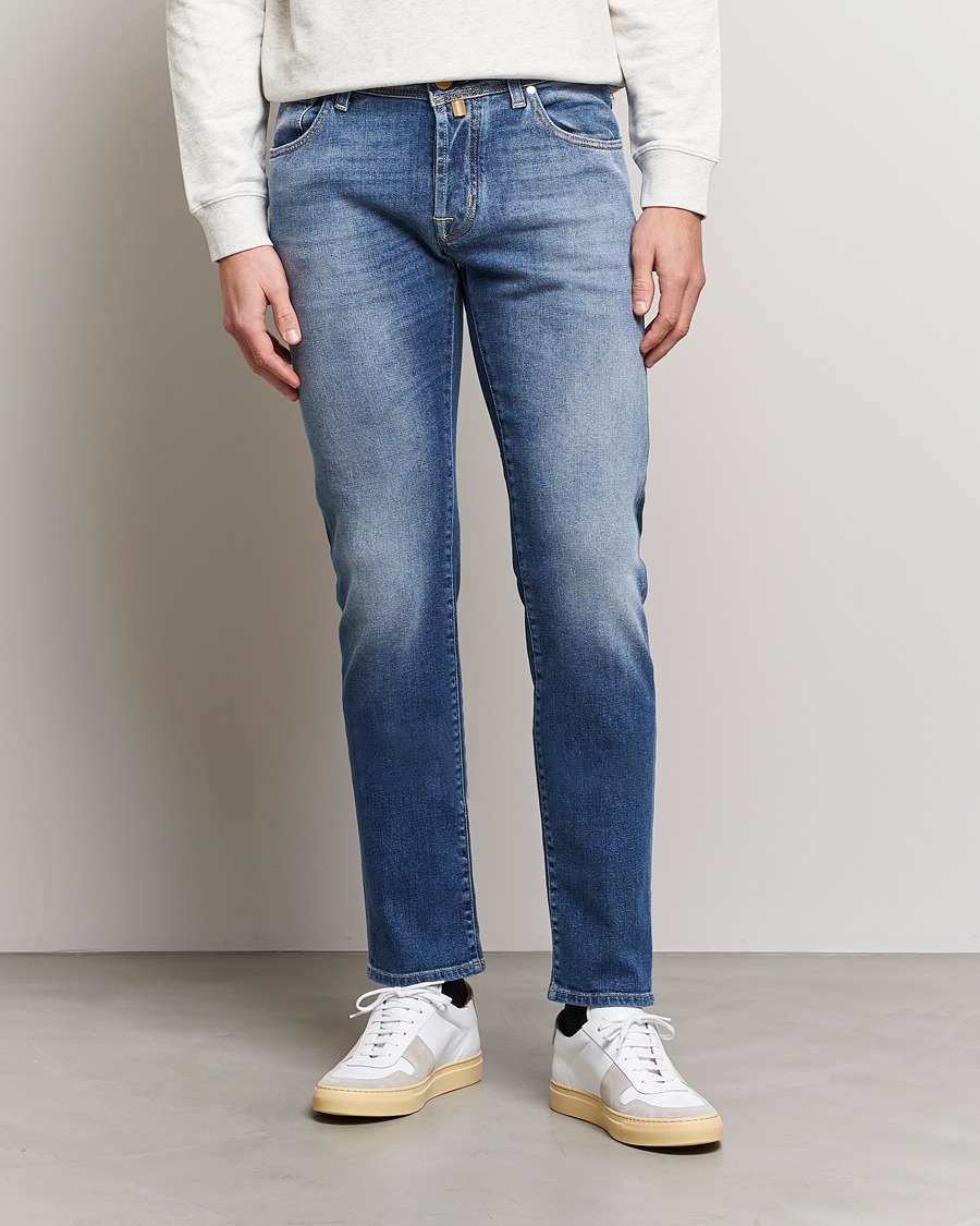 Mies | Slim fit | Jacob Cohën | Nick Slim Fit Eco Friendly Stretch Jeans Mid Blue