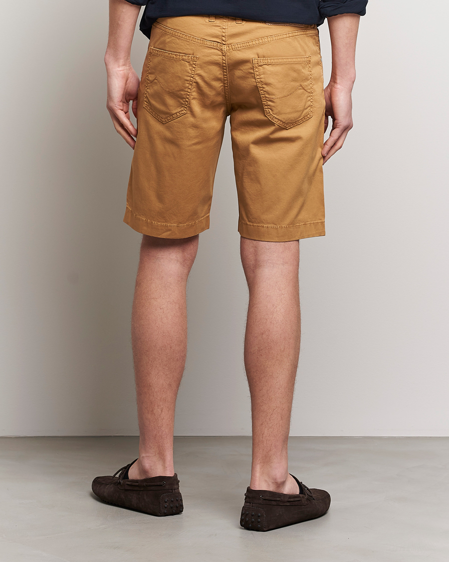 Mies | Shortsit | Jacob Cohën | Nicolas Cotton Twill Shorts Beige
