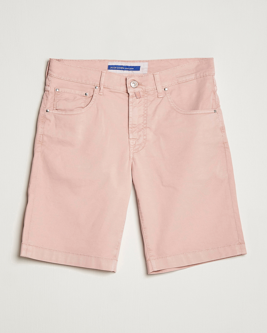 Mies | Shortsit | Jacob Cohën | Nicolas Cotton Twill Shorts Pink