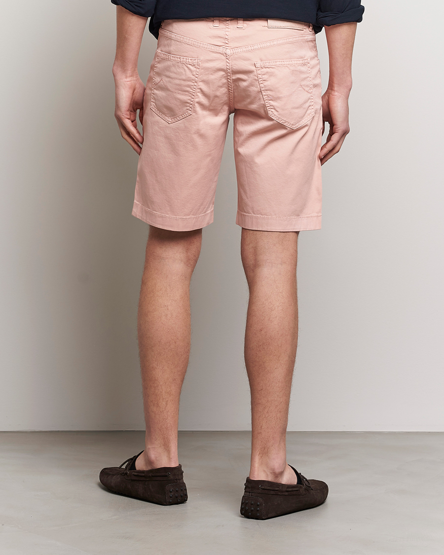 Mies | Shortsit | Jacob Cohën | Nicolas Cotton Twill Shorts Pink