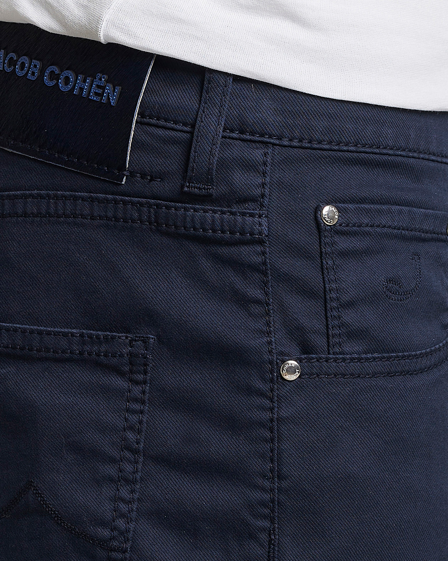 Mies | Shortsit | Jacob Cohën | Nicolas Cotton Twill Shorts Navy