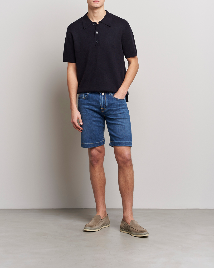 Mies | Shortsit | Jacob Cohën | Nicolas Jeans Shorts Mid Blue