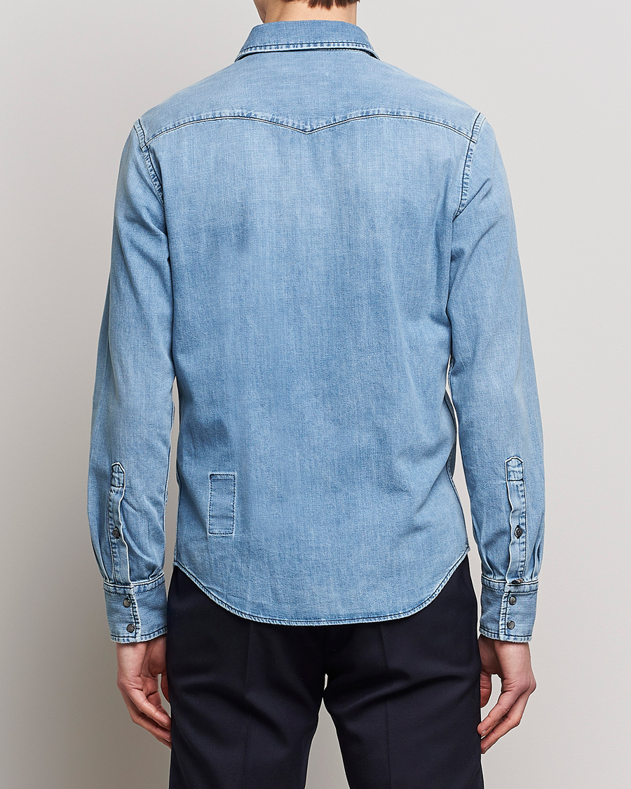 Mies | Kauluspaidat | Jacob Cohën | Western Denim Shirt Light Blue