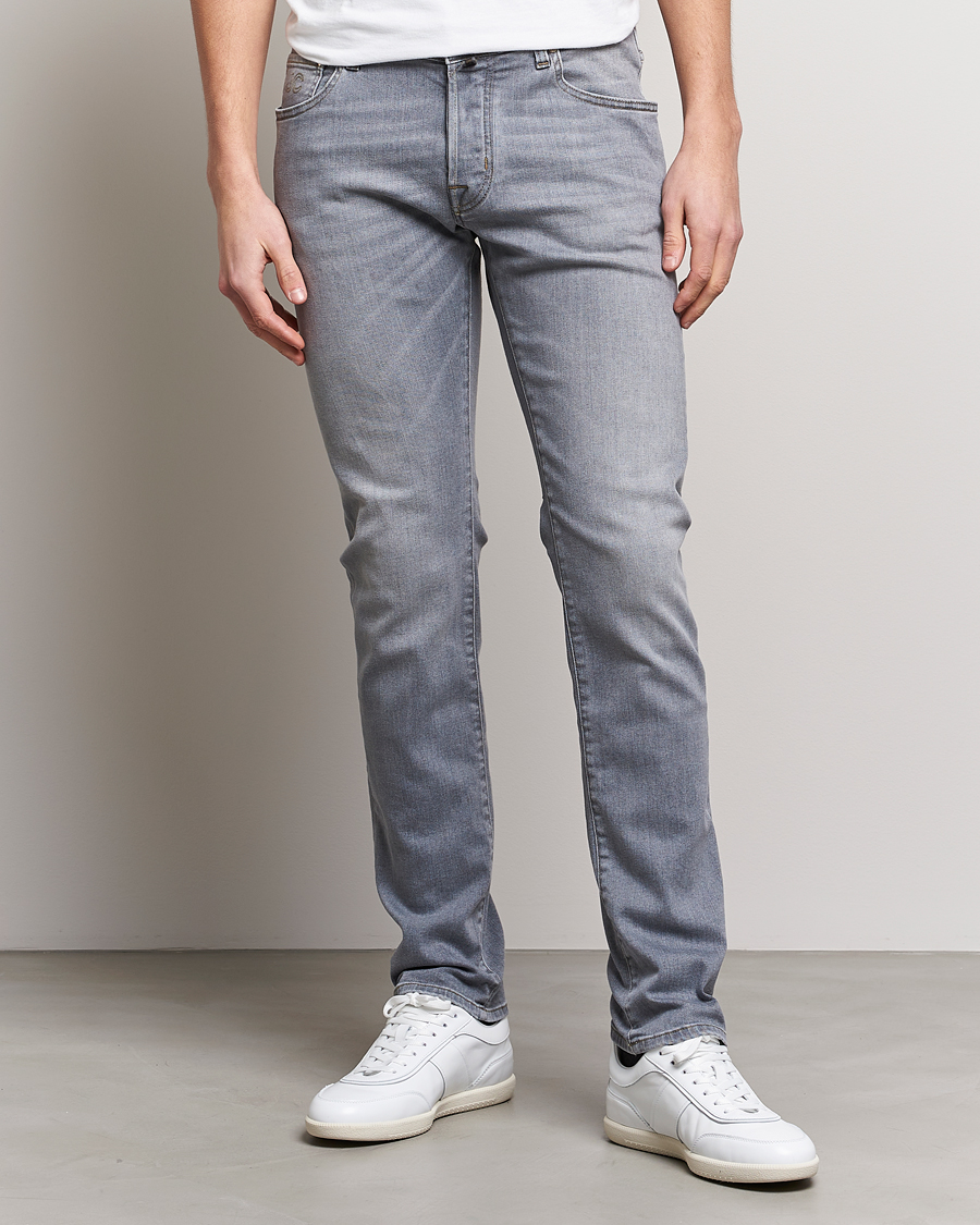 Mies |  | Jacob Cohën | Nick Slim Fit Stretch Jeans Light Grey