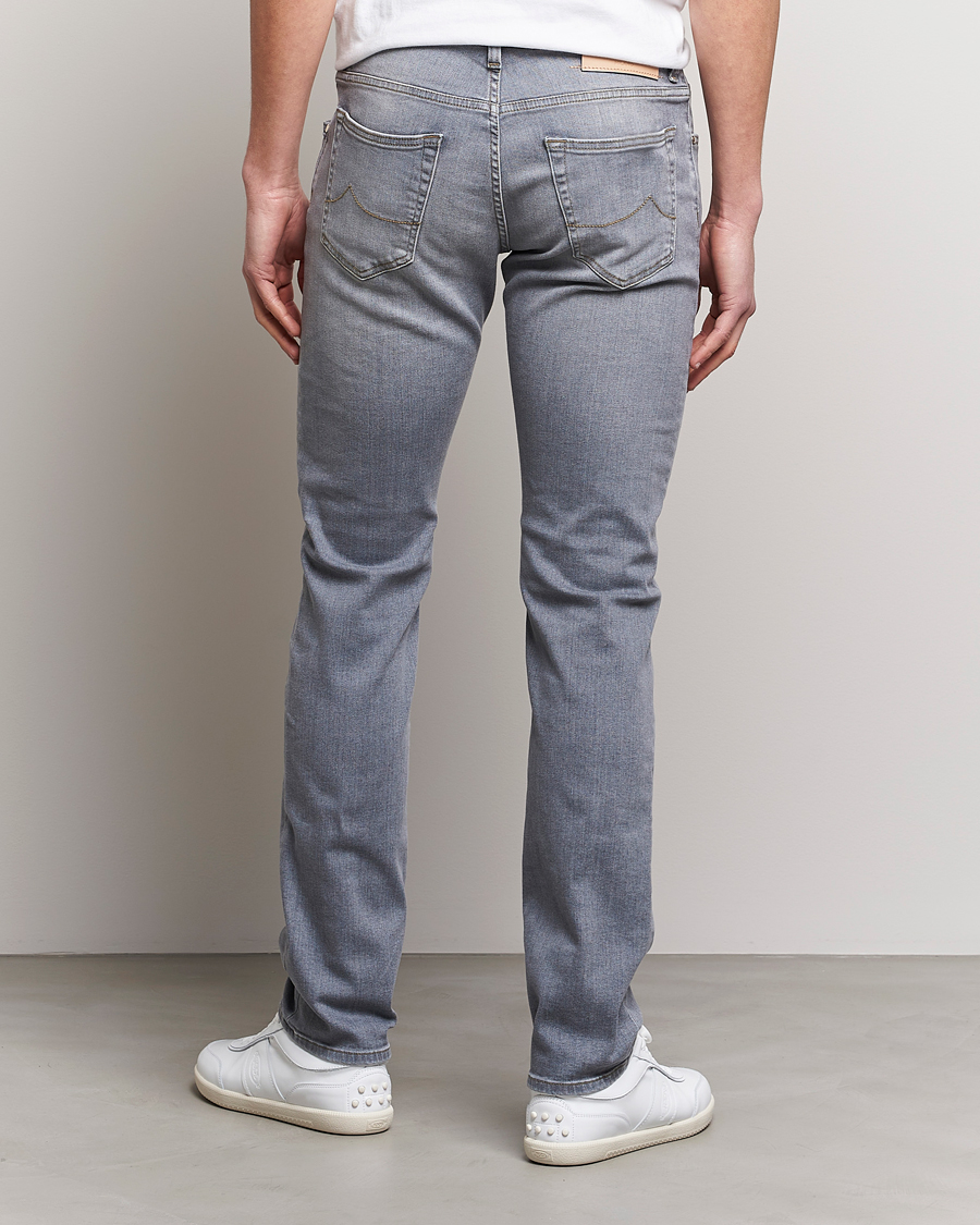 Mies | Farkut | Jacob Cohën | Nick Slim Fit Stretch Jeans Light Grey