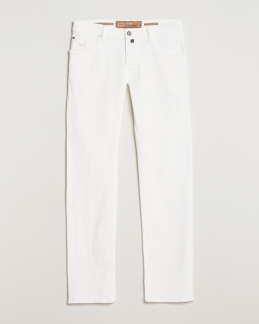 Mies | Farkut | Jacob Cohën | Nick Limited Edition Slim Fit Jeans White