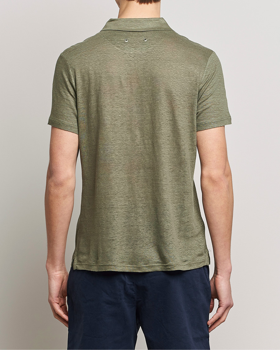 Mies | Pikeet | Vilebrequin | Jersey Linen Polo Olivier