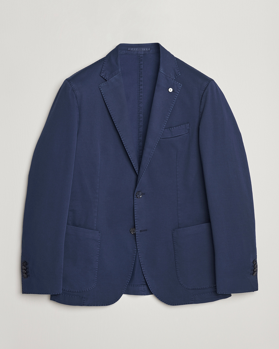Mies | Pikkutakit | L.B.M. 1911 | Jack Regular Fit Cotton Stretch Blazer Navy