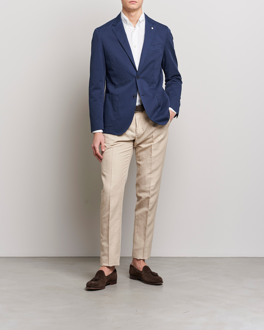 Mies | Pikkutakit | L.B.M. 1911 | Jack Regular Fit Cotton Stretch Blazer Navy