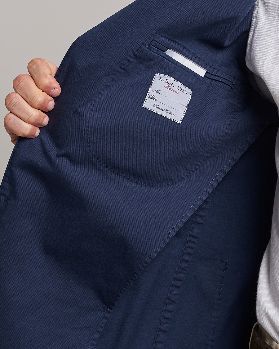 Mies | Pikkutakit | L.B.M. 1911 | Jack Regular Fit Cotton Stretch Blazer Navy
