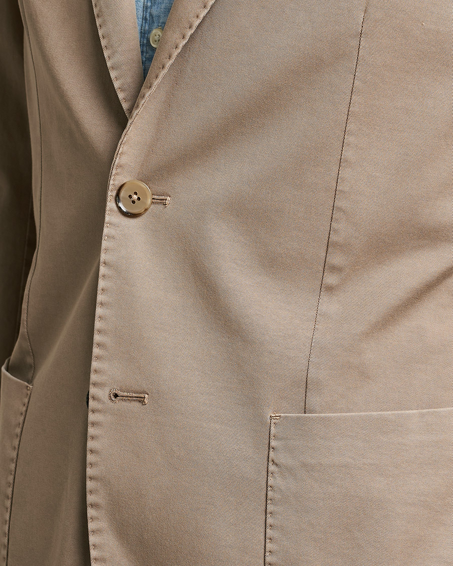 Mies | Pikkutakit | L.B.M. 1911 | Jack Regular Fit Cotton Stretch Blazer Taupe
