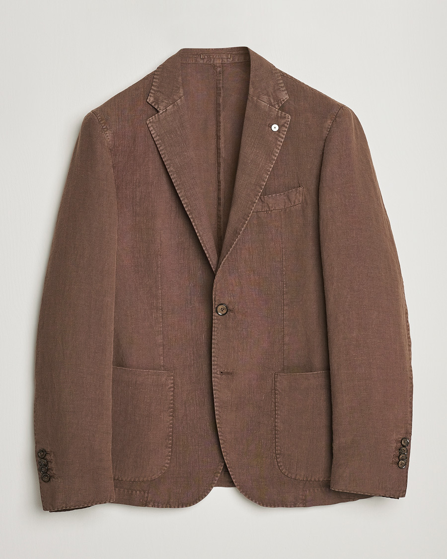 Mies | Pikkutakit | L.B.M. 1911 | Jack Regular Fit Linen Blazer Brown