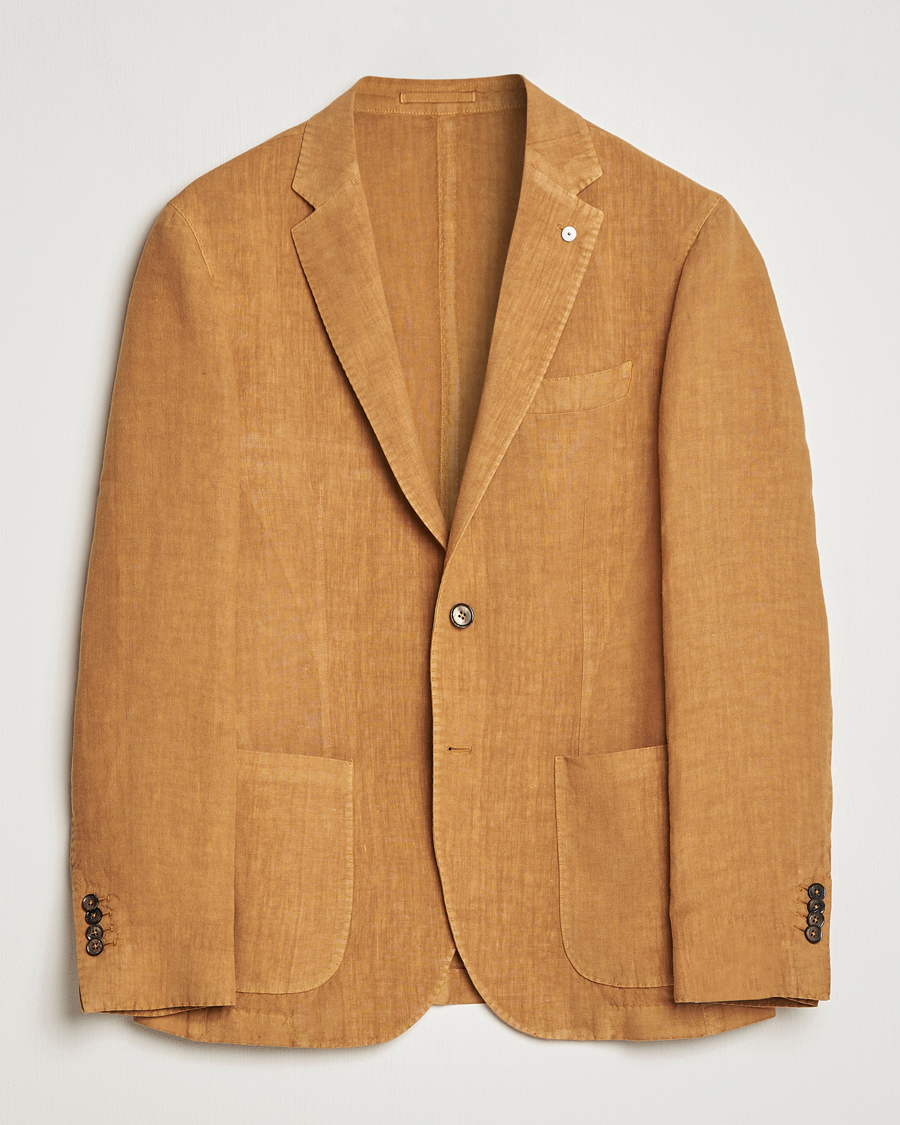 Mies | Pikkutakit | L.B.M. 1911 | Jack Regular Fit Linen Blazer Camel