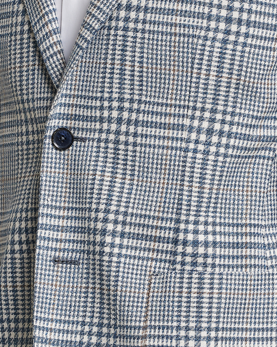 Mies | Pikkutakit | L.B.M. 1911 | Jack Regular Fit Houndstooth Checked Blazer Blue