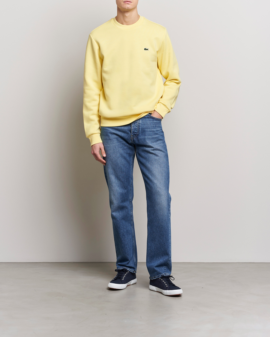 Mies | Puserot | Lacoste | Crew Neck Sweatshirt Yellow