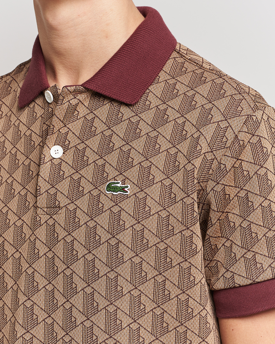 Mies | Pikeet | Lacoste | Classic Fit Monogram Polo Viennese/Expresso