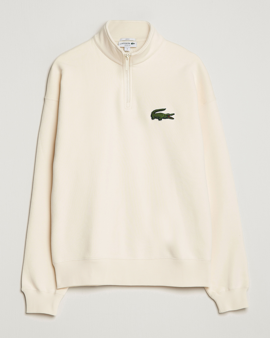 Mies | Puserot | Lacoste | Organic Cotton Half Zip Sweater Lapland
