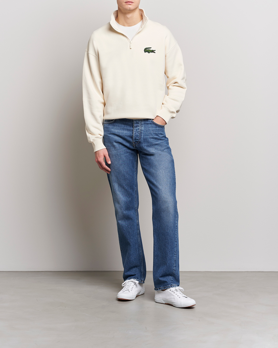 Mies | Puserot | Lacoste | Organic Cotton Half Zip Sweater Lapland