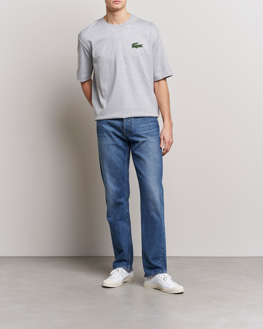 Mies | T-paidat | Lacoste | Loose Fit T-Shirt Silver Chine