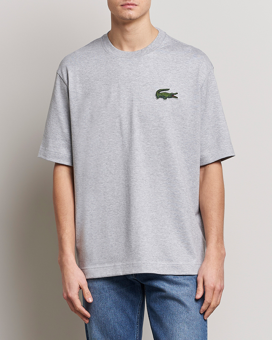 Mies | Lacoste | Lacoste | Loose Fit T-Shirt Silver Chine