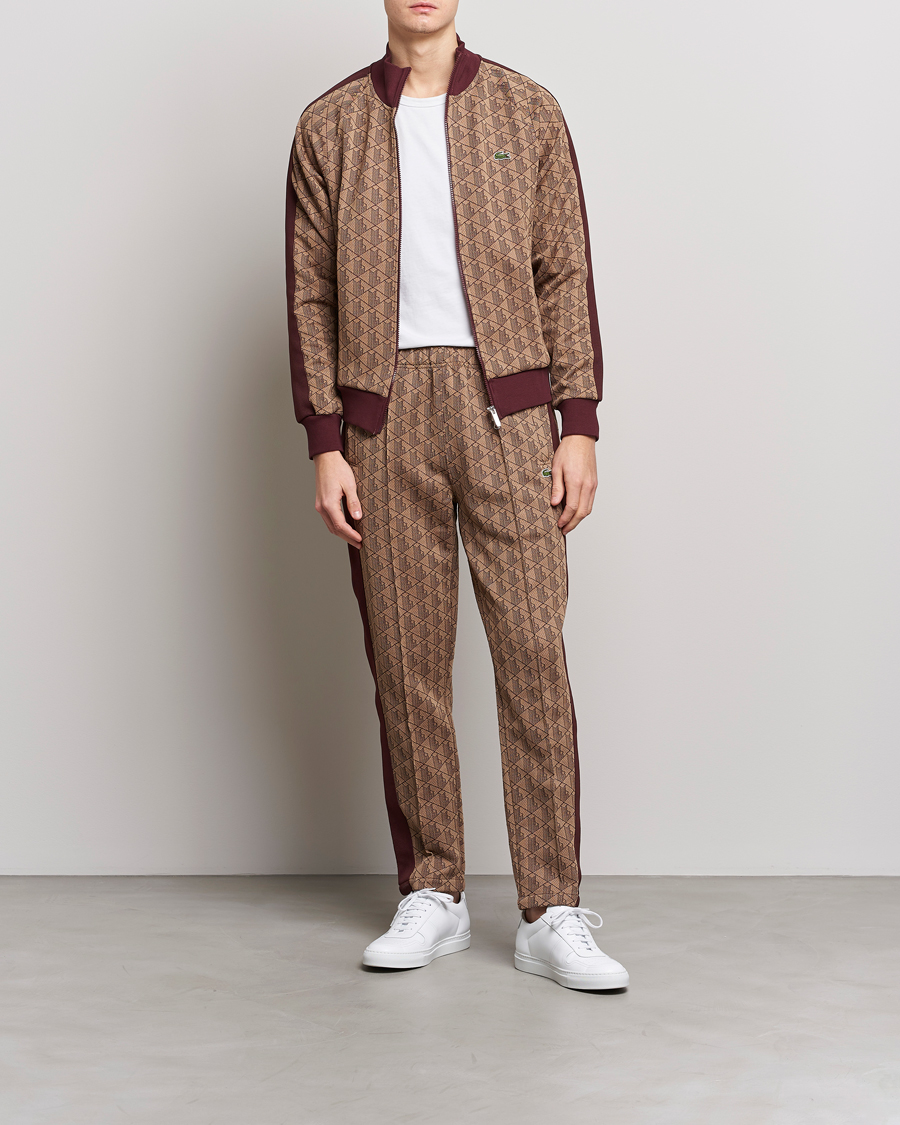 Mies | Housut | Lacoste | Monogram Trackpant Viennese/Expresso