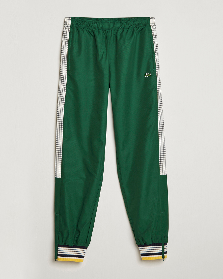 Mies | Housut | Lacoste | Héritage Striped Trackpants Green/Lapland