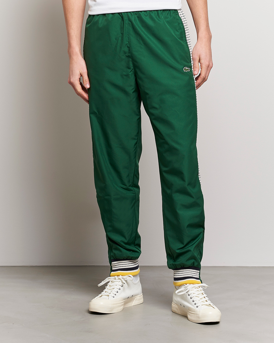 Mies | Lacoste | Lacoste | Héritage Striped Trackpants Green/Lapland